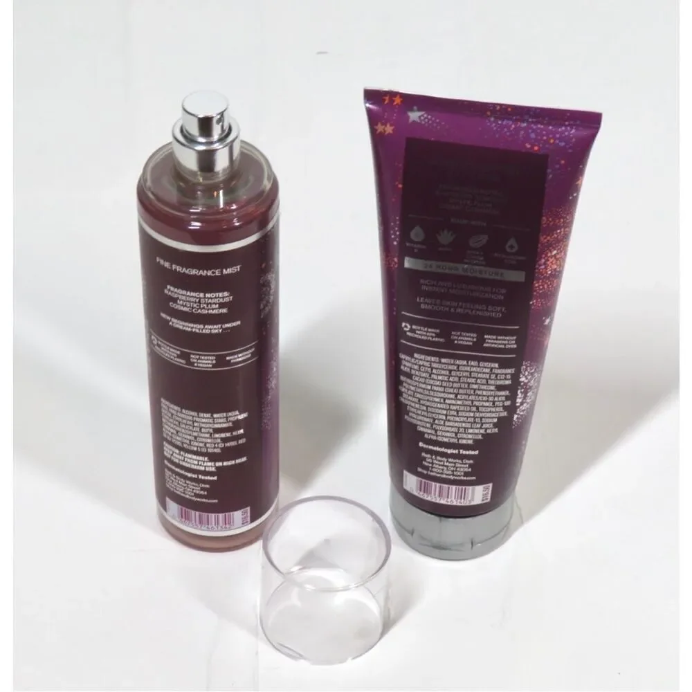 Bath Body Works Prismatic Stars Fine Fragrance Body Mist and Body Cream 8 fl oz